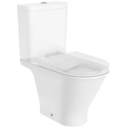 Miska WC do kompaktu Rimless 65,5 cm o/podwójny Roca GAP ROUND A3420N8000