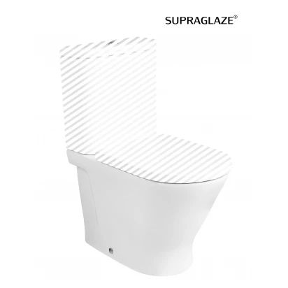 Miska WC do kompaktu bez kołnierza Roca GAP ROUND A3420N7S00 przyścienna Supraglaze