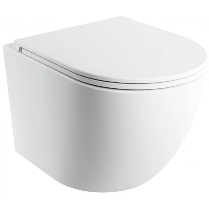 Miska WC wisząca 49x37 SILENT POWER z deską wolnoopadającą Omnires OTTAWA OTTAWASPXMWBM biała mat
