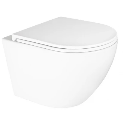 Miska WC wisząca bez kołnierza 49 cm z powłoką SmartClean Oltens HAMNES KORT 42519000