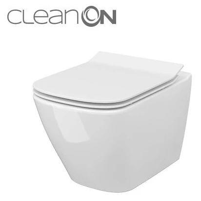 Miska WC zawieszana z deską wolnoopadającą Cersanit CITY SQUARE S701-405