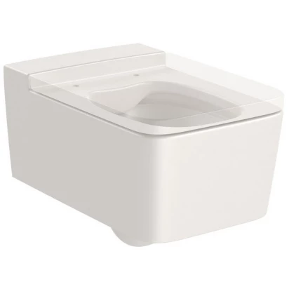 Miska WC podwieszana 56x37 Rimless Roca INSPIRA SQUARE A346537650 beż
