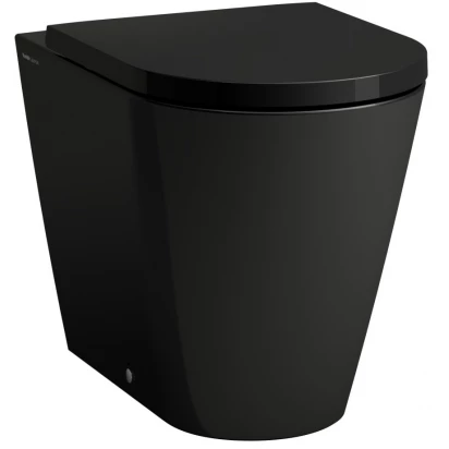 Miska stojąca WC 56x37 bezkołnierzowa Laufen KARTELL H8233377160001 czarna mat