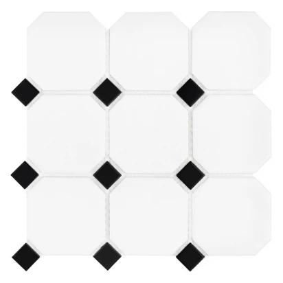 Mozaika 29,8x29,8 Dunin OCTAGON WHITE 95 MATT