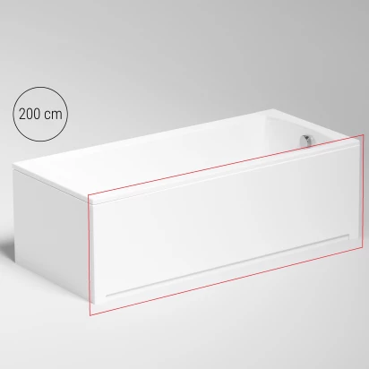 Obudowa czołowa 200 cm do wanny PRYZMAT Excellent OBEX.200.58WH