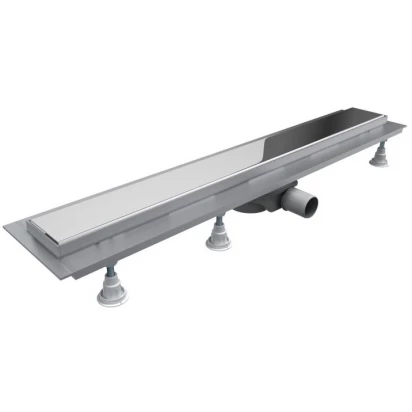 Odpływ liniowy 100x8x9,5 Schedpol BASE STEEL OLSL100/ST z maskownicą