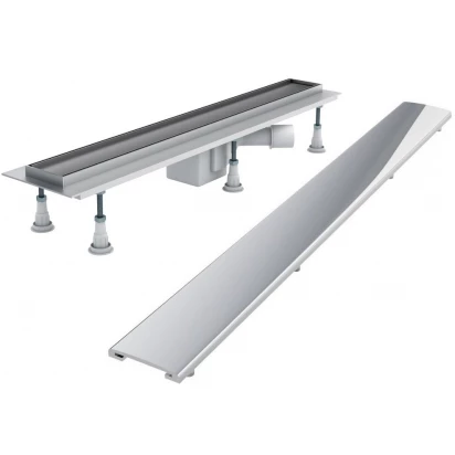 Odpływ liniowy 60x8x9,5 Schedpol BASE CHROM OLCH60/ST z maskownicą