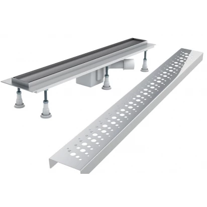 Odpływ liniowy 60x8x9,5 Schedpol BASE CIRCLE OLCE60/ST z maskownicą