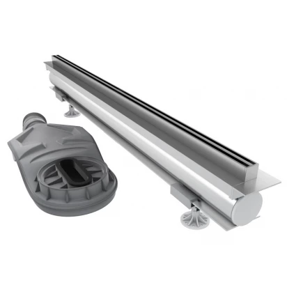 Odpływ liniowy 90x1,2x9,5-13,4 z maskownicą Schedpol SLIT ADVANCE OLBV90ST steel
