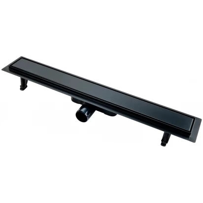 Odpływ liniowy odwracalny z rusztem lub pod płytkę 70 cm FDesign KLEOME FD7-401-70-22 czarny