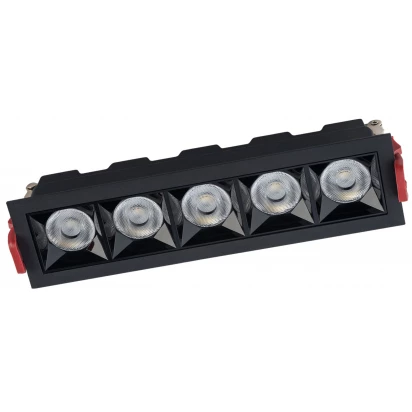 Oprawa liniowa podtynkowa 20 W, 3000 K Nowodvorski MIDI LED 10062 czarna