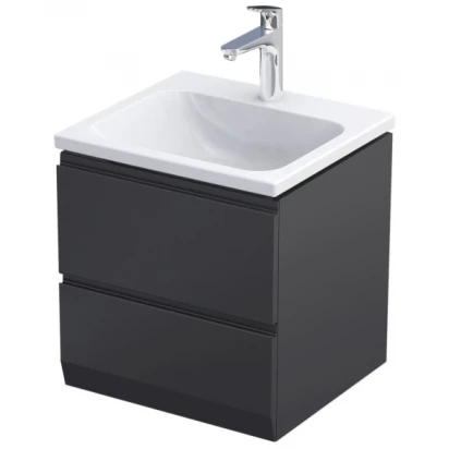 Oristo BRYLANT Szafka podumywalkowa 50 cm 2S OR36-SD2S-50-8-V3 czarny mat