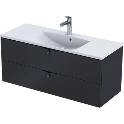 Oristo SIENA Szafka podumywalkowa 120 cm OR45-SD2S-120-8 czarny mat