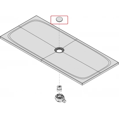 Osłona syfonu z uszczelką 18l/min Roca A3890L4620 biały mat