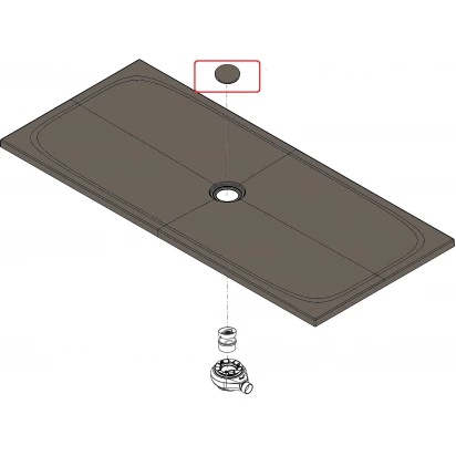 Osłona syfonu z uszczelką 18l/min Roca A3890L4660 cafe