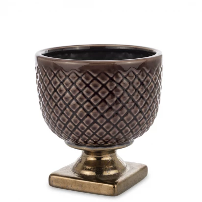 Osłonka ceramiczna 15cm Porto 158234 brązowa