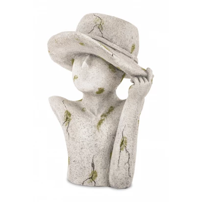 Osłonka szara popiersie rolnik 43cm Cyrus Stone 143976