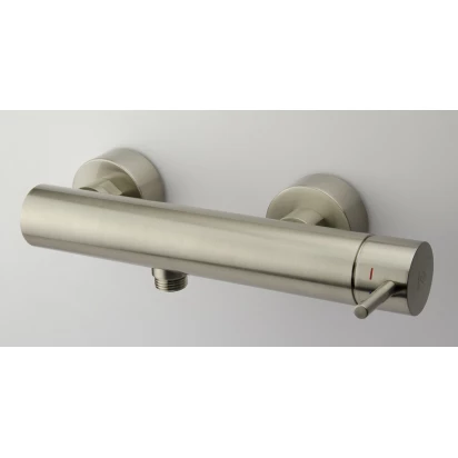 Bateria prysznicowa ścienna Paffoni Fonte LIGHT LIG168ST stal szczotkowana