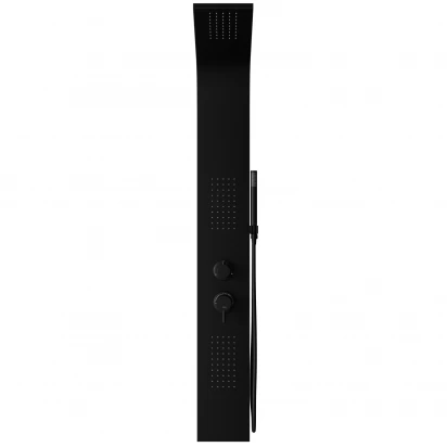 Panel prysznicowy Corsan ALTO A017MBLLED czarny oświetlenie LED