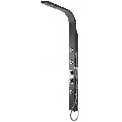 Panel prysznicowy z termostatem Corsan TOSCA A-052T czarny