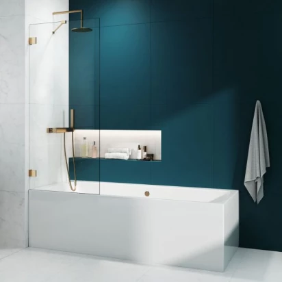 Parawan nawannowy 100x150 Radaway ESSENZA PRO GOLD PNJ 10101100-09-01 złoty