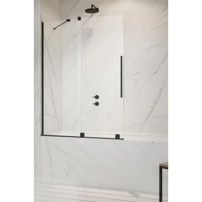 Parawan nawannowy 110x150 Radaway FURO BLACK PND II 10109588-54-01L,10112544-01-01 lewy