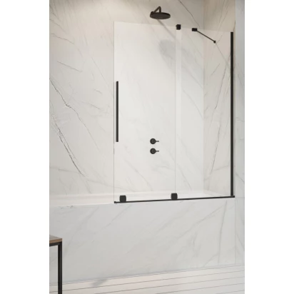 Parawan nawannowy 110x150 Radaway FURO BLACK PND II 10109588-54-01R,10112544-01-01 prawy