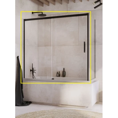 Parawan nawannowy 140x150 Radaway IDEA PN DWJ+S 10042140-54-01L lewy czarny