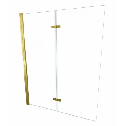 Parawan nawannowy 2-panelowy 100 cm składany AD naturalnie JEZIORAK SPW-002-100ZSZ złoty szczotkowany