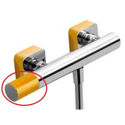 Pokrętło do regulacji strumienia do baterii wannowej i natryskowej Tres LOFT-COLORS 299.082.04.AM bursztynowe