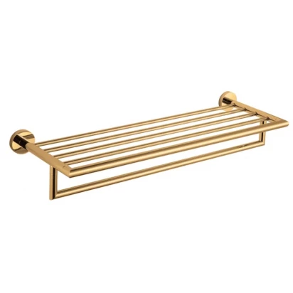 Półka 60 na ręczniki / z relingiem Stella CLASSIC 07.02060-G złoty połysk