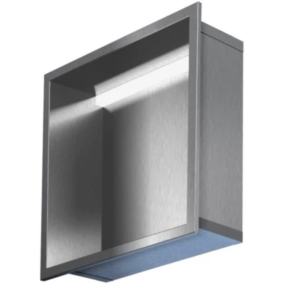 Półka do zabudowy 30x15 z oświetleniem MCJ BEND B.PWN LED 300/15 stal