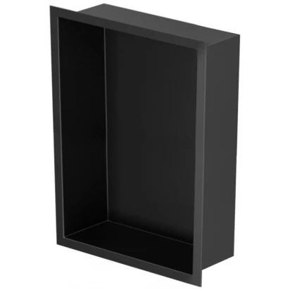 Półka do zabudowy we wnęce 20x10 MCJ FLAT F.PWN LBL 200/10 czarna