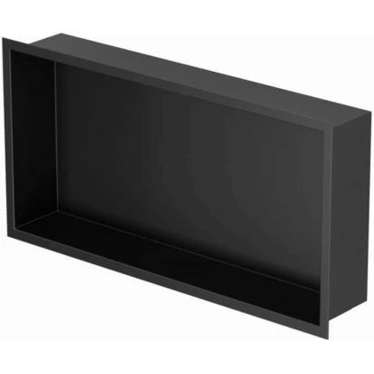 Półka do zabudowy we wnęce 60x15 MCJ FLAT F.PWN LBL 600/15 czarna