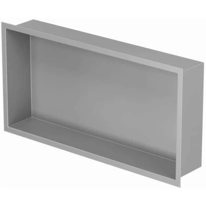 Półka do zabudowy we wnęce 60x15 MCJ FLAT F.PWN LGR 600/15 szara