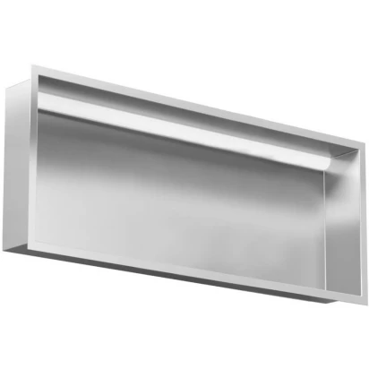 Półka do zabudowy z oświetleniem 90x10 MCJ FLAT F.PWN LED 900/10 SB stal