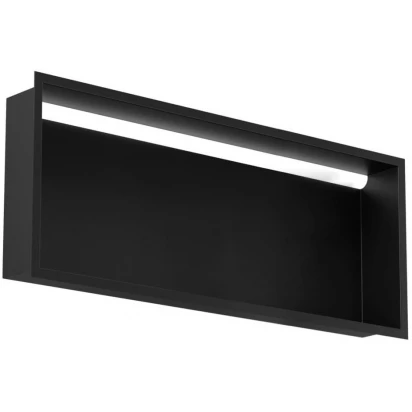 Półka do zabudowy z oświetleniem 90x10 MCJ FLAT F.PWN LED LBL 900/10 czarna