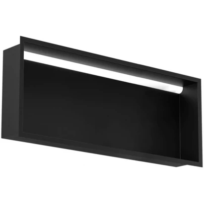 Półka do zabudowy z oświetleniem 90x15 MCJ FLAT F.PWN LED LBL 900/15 czarna