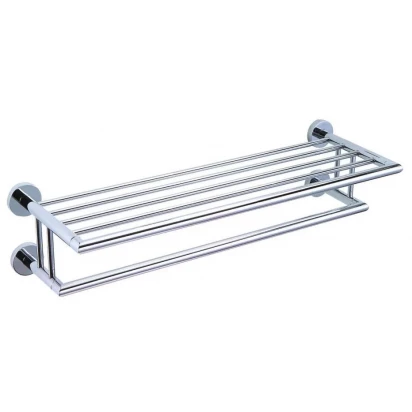 Półka na ręczniki / z relingiem / mocowanie 4-punktowe Stella CLASSIC 07.040 chrom