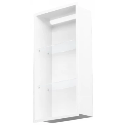 Półka pionowa z oświetleniem do zabudowy 30x60 MCJ FLAT F.PWNP LED LWH 3060/10 biała