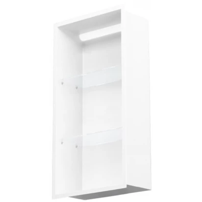 Półka pionowa z oświetleniem do zabudowy 30x60 MCJ FLAT F.PWNP LED LWH 3060/15 biała