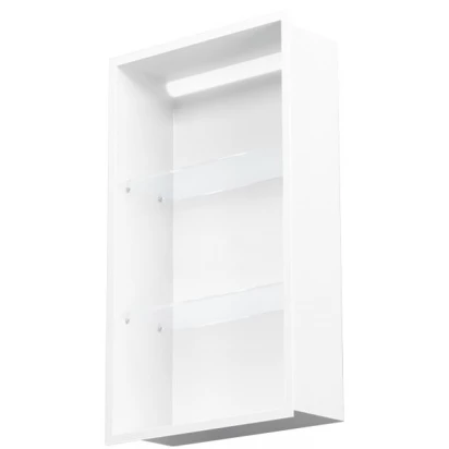 Półka pionowa z oświetleniem do zabudowy 40x80 MCJ FLAT F.PWNP LED LWH 4080/10 biała