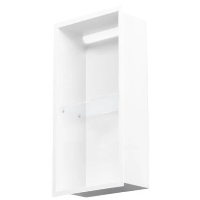 Półka pionowa z oświetleniem do zabudowy 60 cm MCJ FLAT F.PWNP LED LWH 600/10 biała