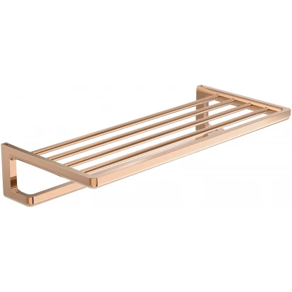 Półka ścienna na ręcznik z wieszakiem Roca TEMPO A817032RG0 różowe złoto
