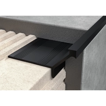 Profil QN narożny ochronny aluminiowy elektropolerowany 250 Excellent LIPNACZ.10/250 czarny