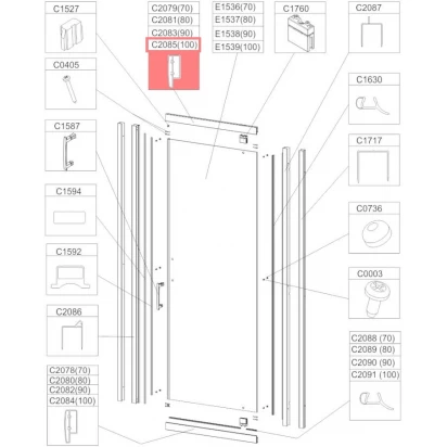 Profil bieżnia prosty Sanplast TX5 660-C2085