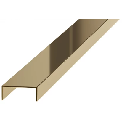 Profil dekoracyjny U 0,8x1x270 Eviso PRO LINE PRGO-0001 złoty polerowany