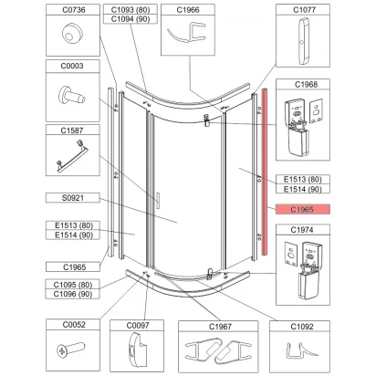 Profil pionowy - ceownik Sanplast TX5 660-C1965