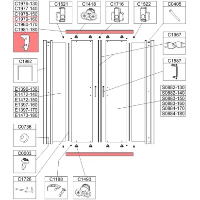 Profil poziomy prosty górny (P), dolny (L) Sanplast TX5 660-C1979