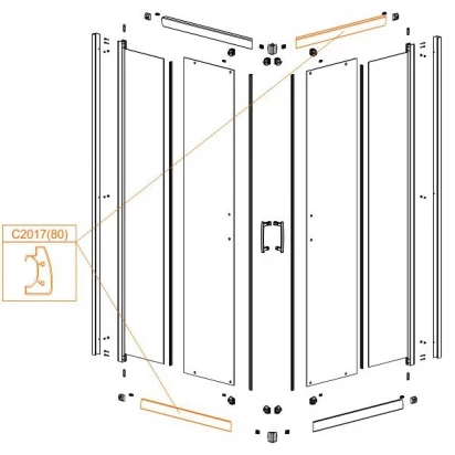 Profil poziomy prosty górny (P), dolny (L) Sanplast TX5 660-C2017